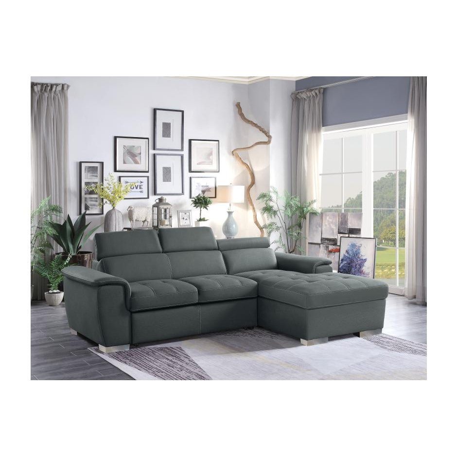 Ferriday Pullout Sofa Bed with Storage Chaise