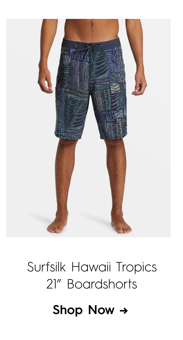 Surfsilk Hawaii Tropics 21" Boardshorts