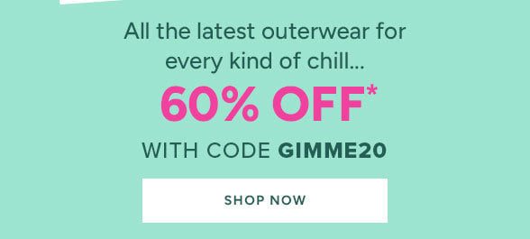 60% off Outerwear