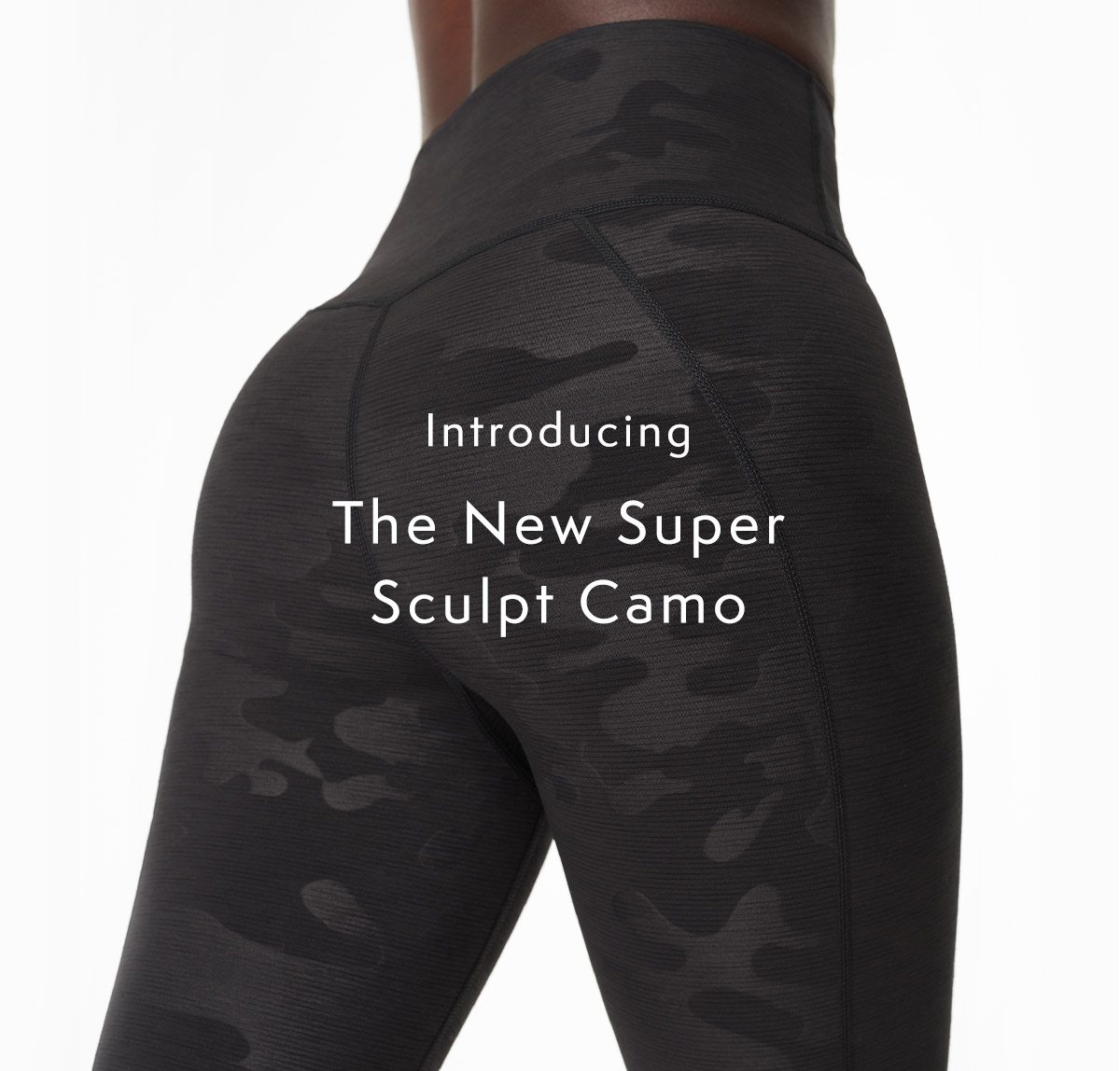 SWEATY BETTY Super Sculpt Yoga Vest in Black Camo Embossed Print