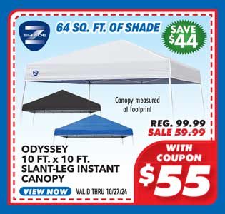 Z-Shade Odyssey 10' x 10' Slant Leg Instant Canopy