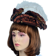 Antoinette Renaissance Hat - Brown