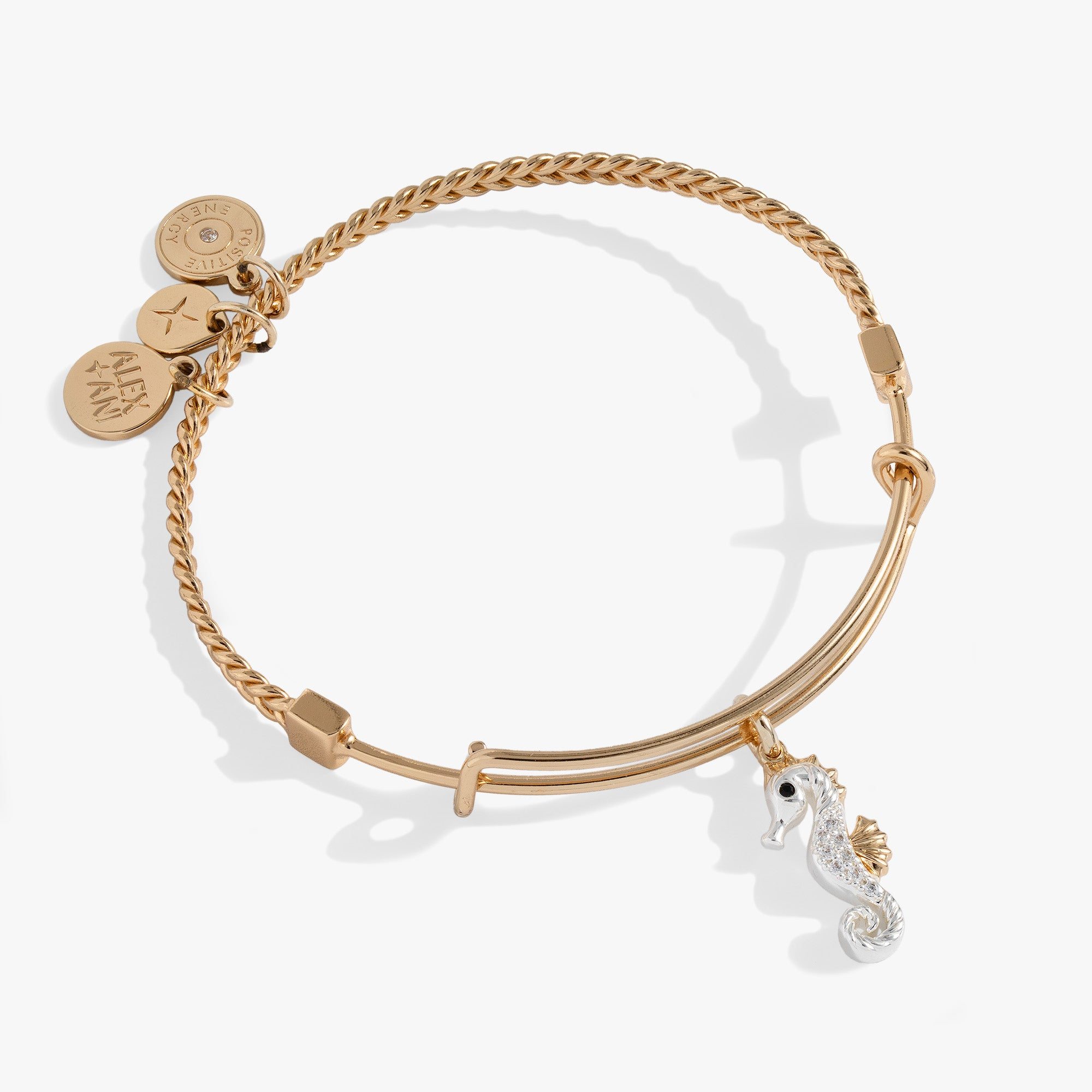 Image of Seahorse Charm Bangle