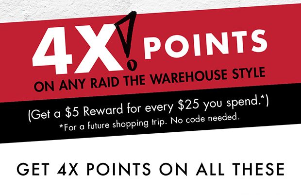 GET 4X POINTS