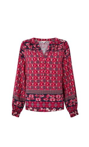 DEANNA PRINTED BLOUSE IN SUSTAINABLE VISCOSE