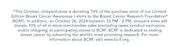 Limited-Edition Tees In Support of Breast Cancer Awareness