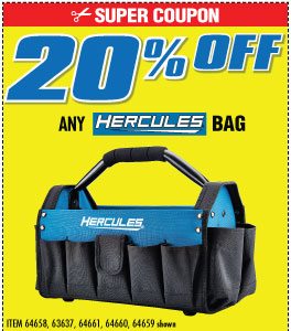 View 20% off Hercules bags (5 skus)