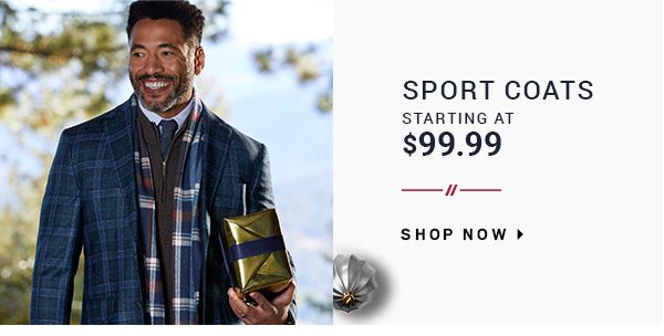 Sport Coats starting at $99.99