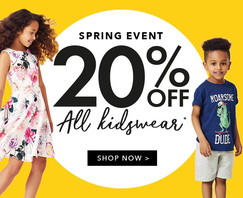 Spring Event | 20% Off Kidswear 