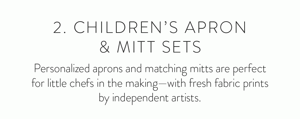 2. Children’s Apron and Mitt Sets