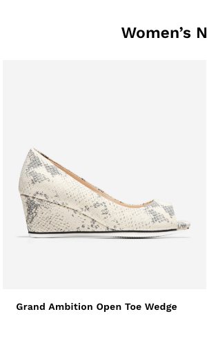 Grand Ambition Open Toe Wedge 