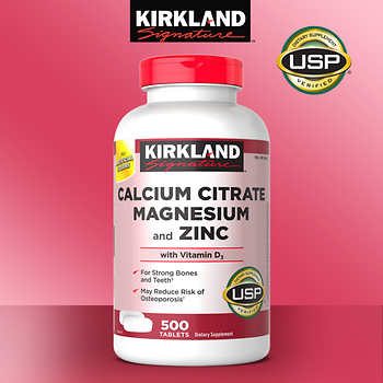 Kirkland Signature Calcium Citrate Magnesium and Zinc