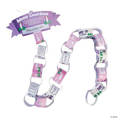 Advent Countdown Paper Chain Craft Kit - Makes 12