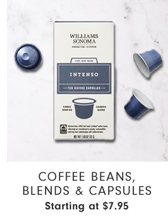 Coffee Beans, Blends & Capsules Starting at $7.95