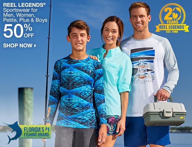 Shop 50% Off Reel Legends Sportswear