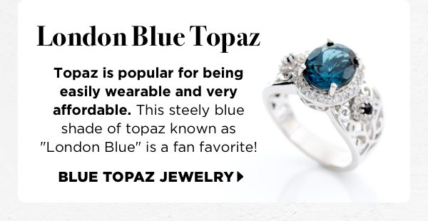 Shop blue topaz jewelry