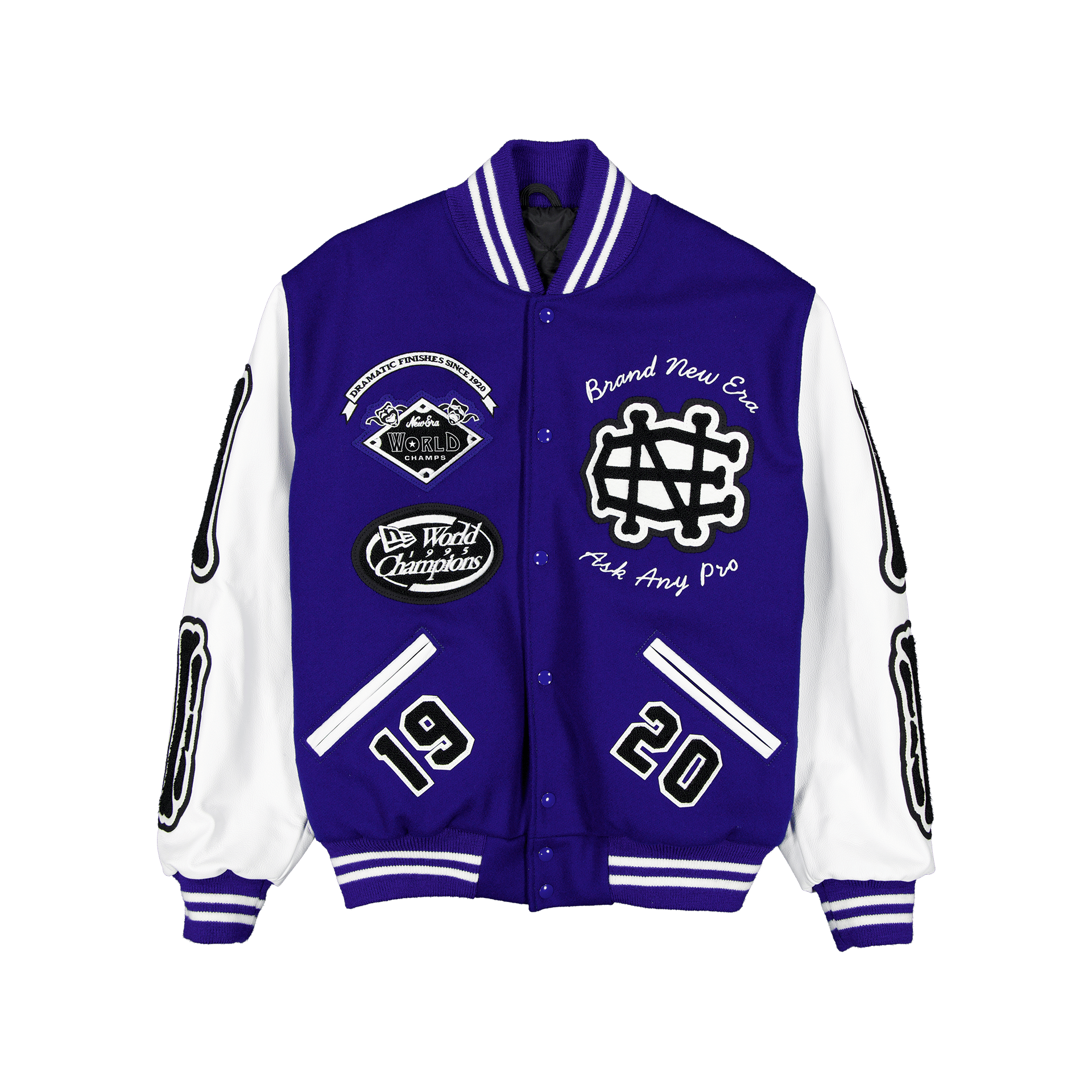 Image of Brand New Era Sticks & Stones Varsity Jacket