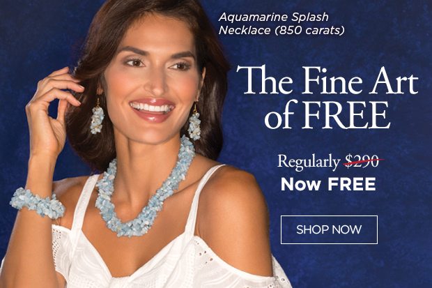 Free 850 Carat Aquamarine Necklace