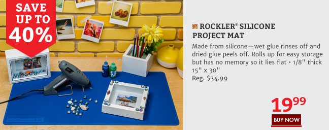 Save up to 40% on the Rockler Silicone Project Mat