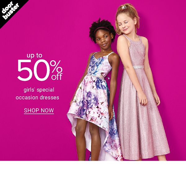 Up to 50% girls special occasion dresses - Shop Now