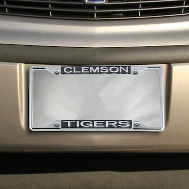 Clemson Tigers Carbon Fiber Team License Plate Frame