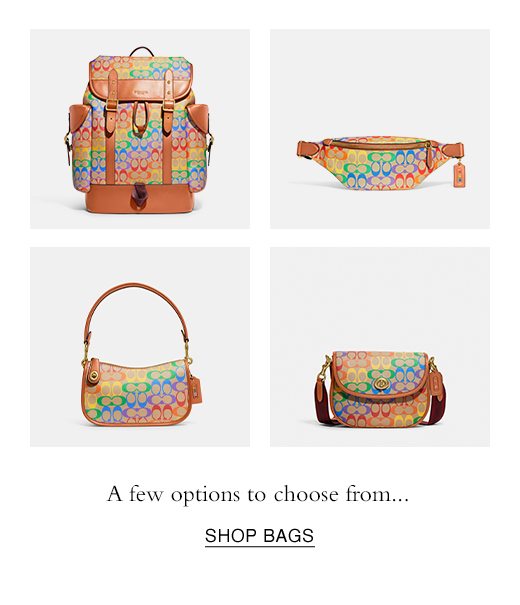 A few options to choose from... SHOP BAGS