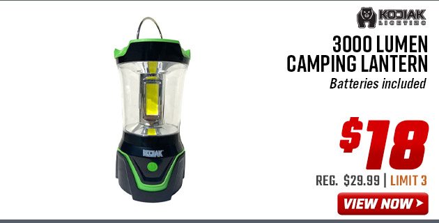 Kodiak 3000 Lumen Camping Lantern
