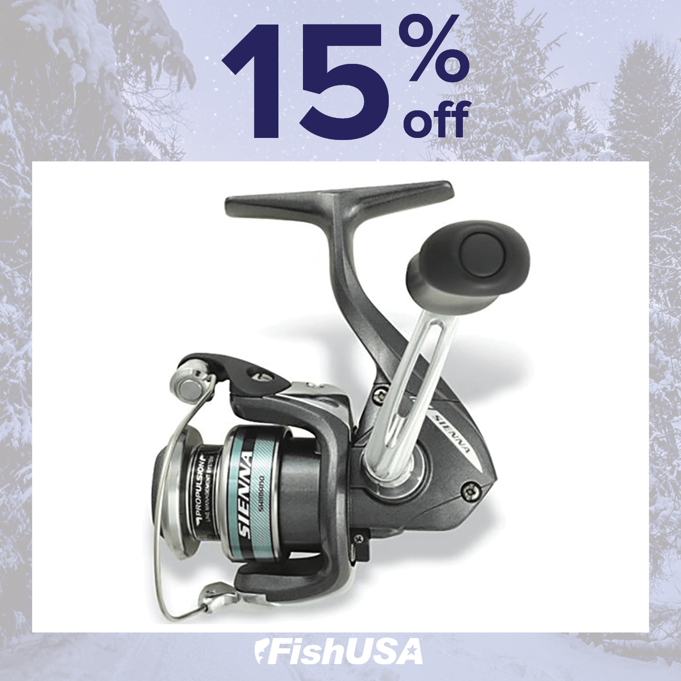 20% off the Shimano Sienna FD Spinning Reels