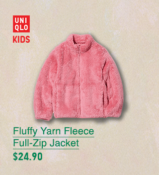 PDP7 - KIDS FLUFFY YARN FLEECE FULL ZIP JACKET