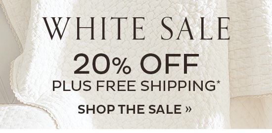 White Sale | 20% Off Plus Free Shipping