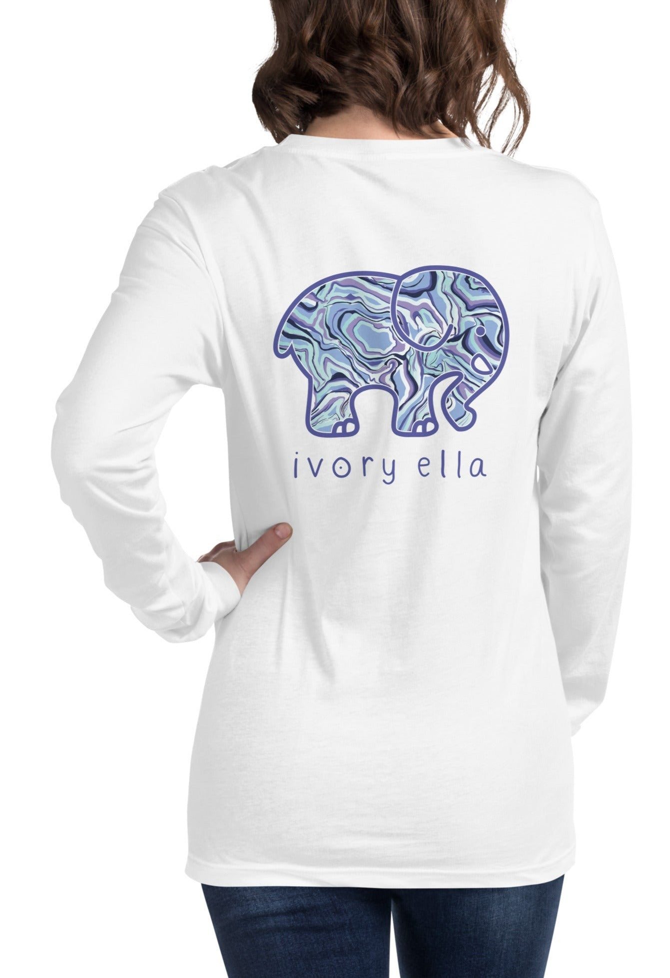 Image of Glacier Reflections Unisex Long Sleeve T-Shirt
