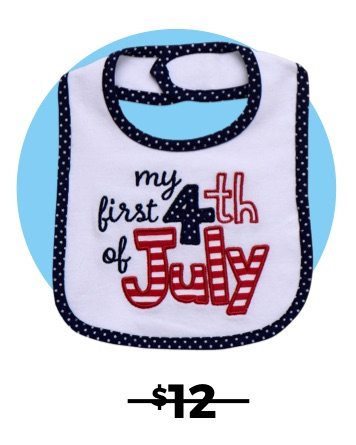  Baby Starters® "My First 4th of July" Bib