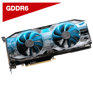 EVGA GeForce RTX 2070 SUPER XC GAMING Overclocked Dual-Fan 8GB GDDR6 PCIe 3.0 Video Card