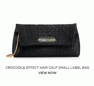 CROCODILE EFFECT HAIR CALF SMALL LABEL BAG. VIEW NOW.