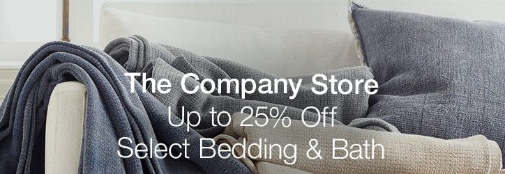 Up to 25% off select bed & bath