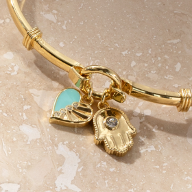 Hamsa + Heart Bracelet | Shop Now