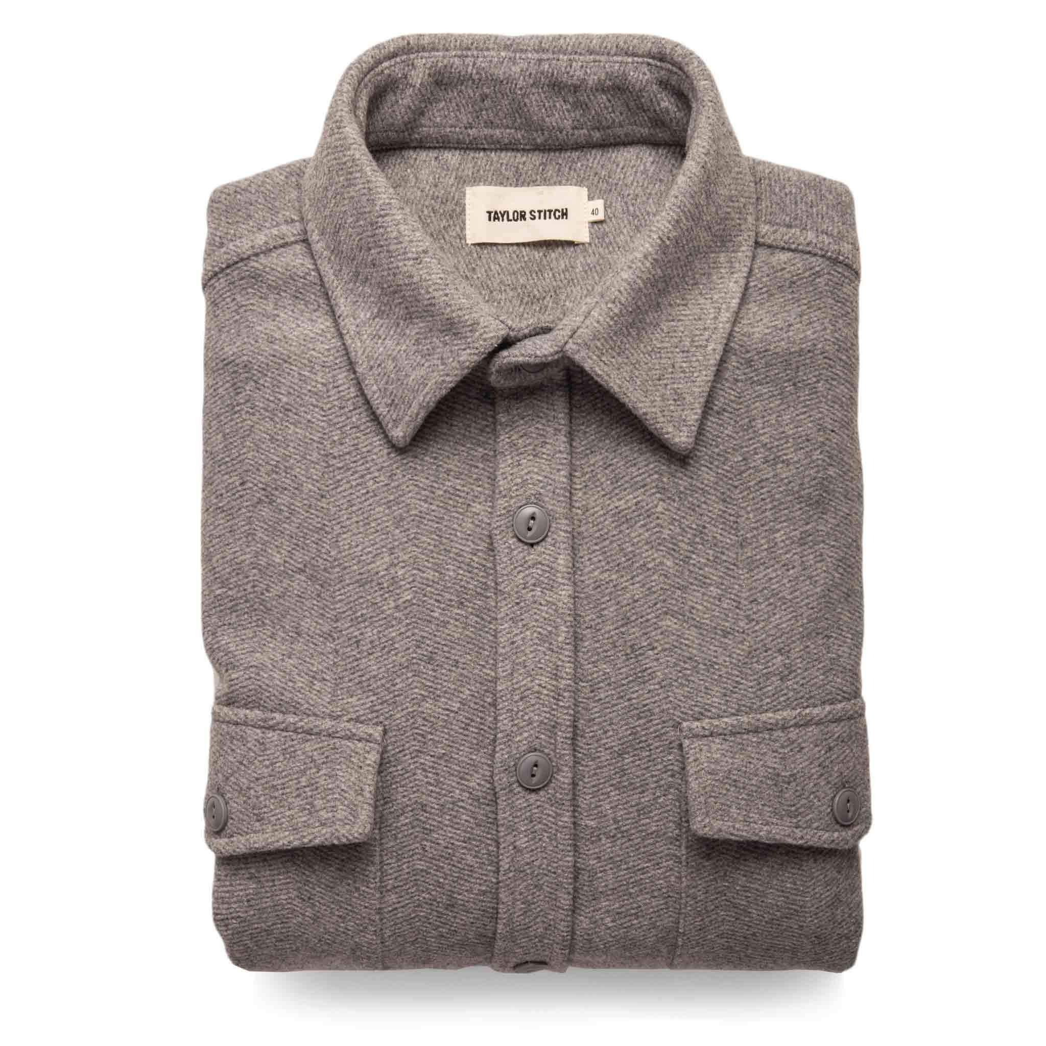 Image of THE MARITIME SHIRT JACKET<br> IN HEATHER ASH WAVE