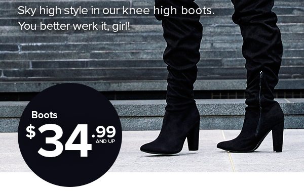 Shop Boots $34.99 and Up