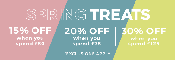 Spring treat, save up to 30% off when you enter code SPRING