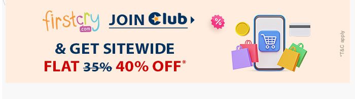 Join FirstCry Club & Get Sitewide FLAT 40% OFF*