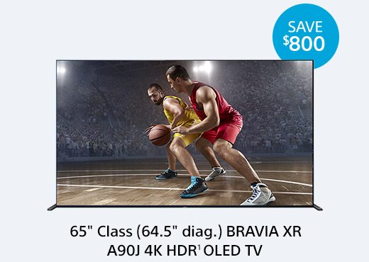 SAVE $800 | 65" Class (64.5" diag.) BRAVIA XR A90J 4K HDR¹ OLED TV