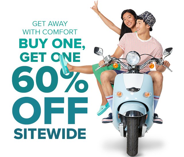 Buy one, get one 60% off sitewide