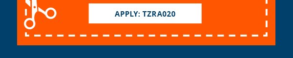 New Savings. Thurs-Sat, Jan 18-20. Save through 1/20. In-store and online. 20% off your total purchase. Apply:TZRA020.