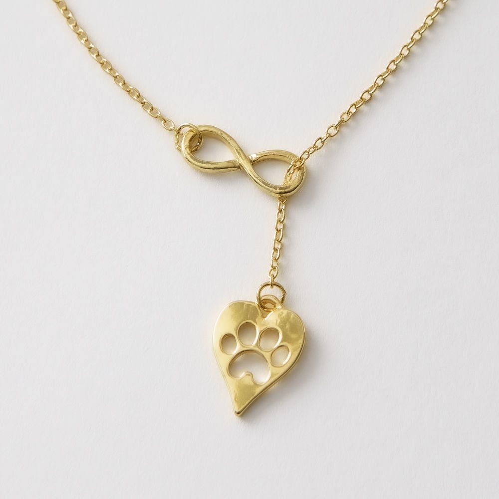 Furever In My Heart Infinity Necklace – Gold