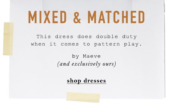 Shop dresses.