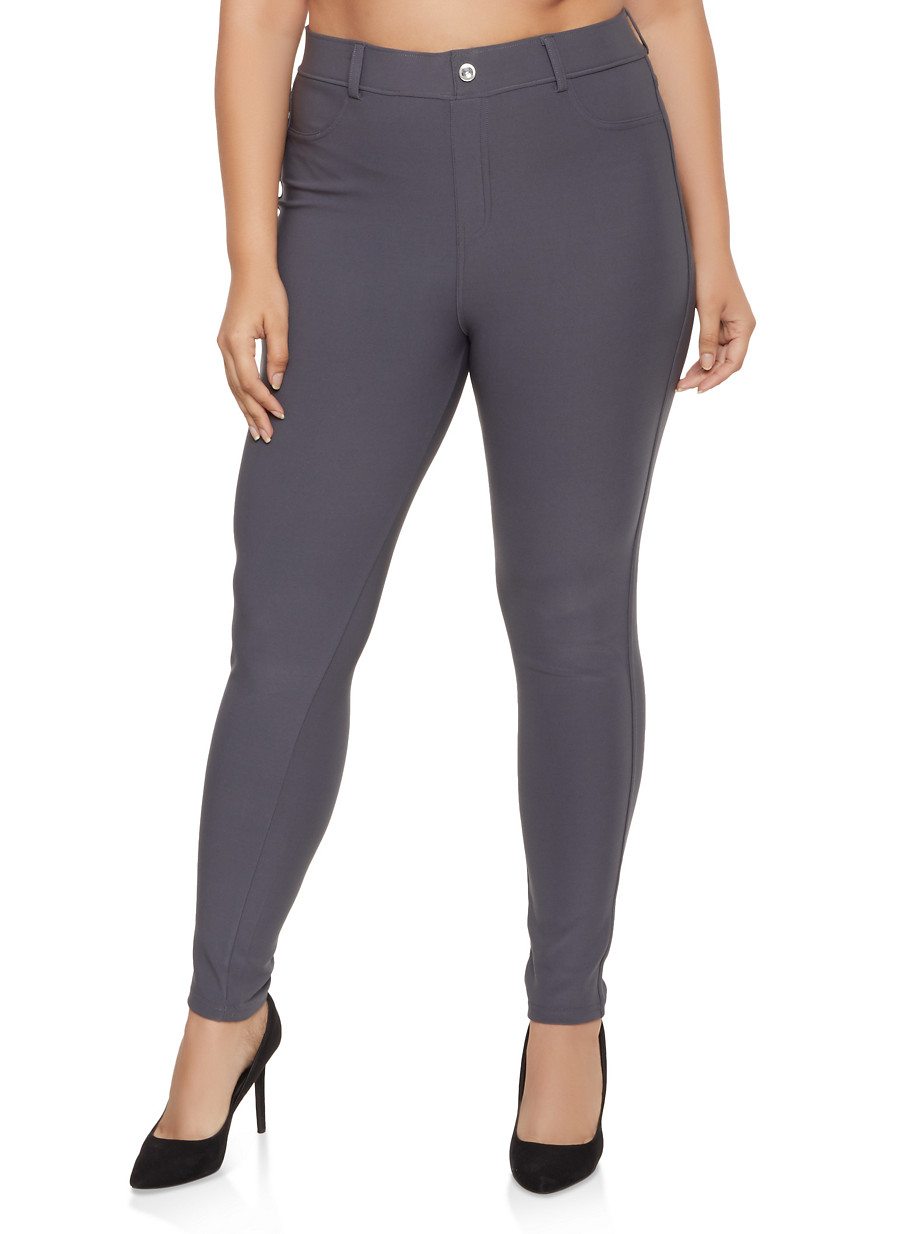 Plus Size Scuba Jeggings