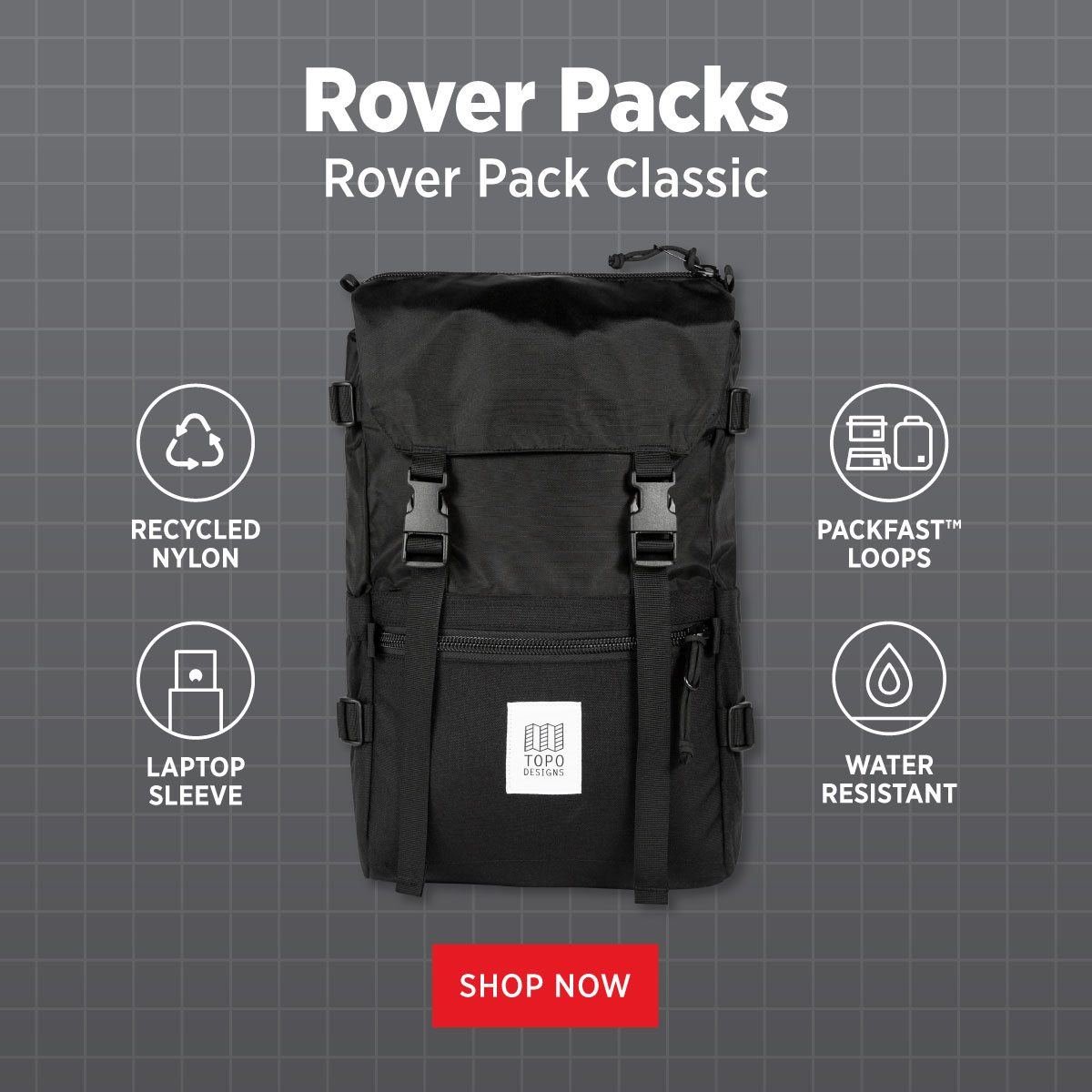 ROVER PACKS - ROVER PACK CLASSIC IN BLACK