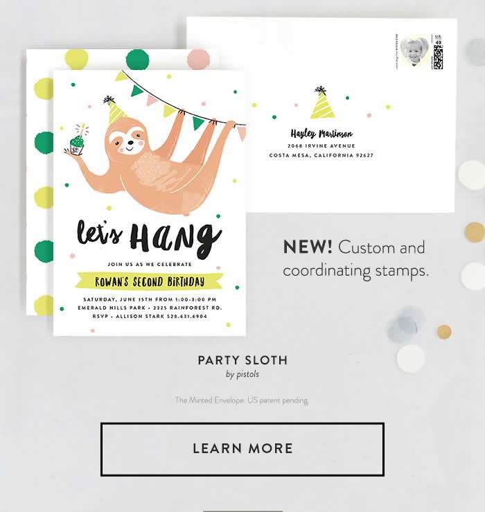 Minted Envelope - Learn More