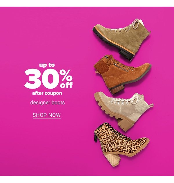 Up to 30% off Designer Boots - Shop Now