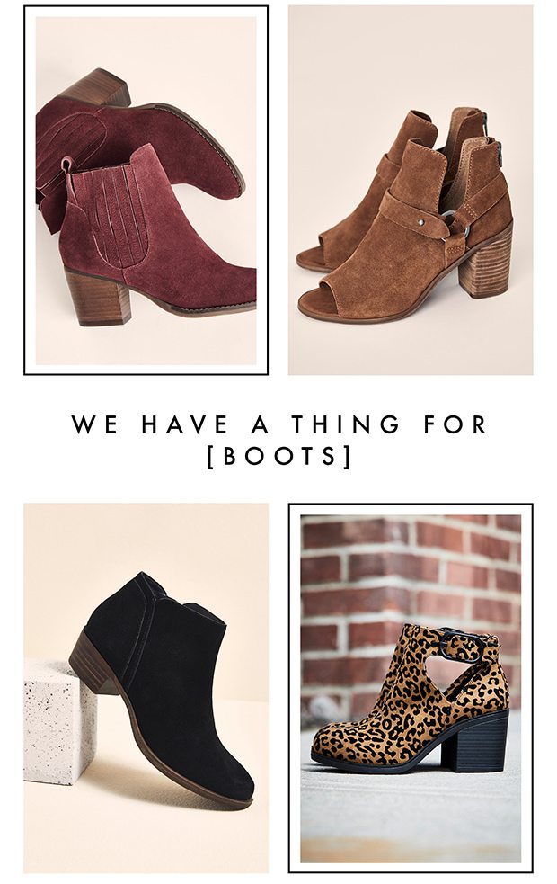 WE HAVE A THING FOR [BOOTS]